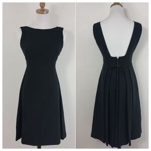 Vintage 50s Stanton JR Petite Women's Black Mini Dress Union Made size 7 Formal